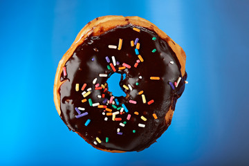 colourful chocolate donut