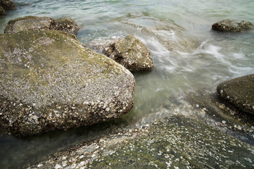 Fototapeta na wymiar Rock and sea