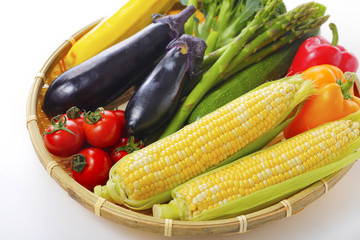 夏野菜の集合イメージ Vegetable set