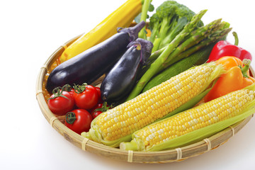 夏野菜の集合イメージ Vegetable set