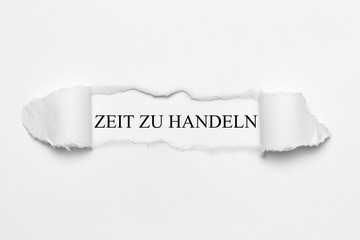 Zeit zu handeln