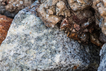 Rock texture in close up