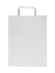 White Paper Bag Front