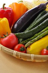 夏野菜イメージ　Summer vegetable set