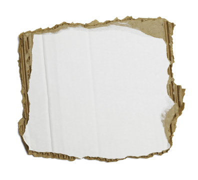 White Torn Cardboard