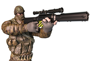 soldier you ready to kill close up