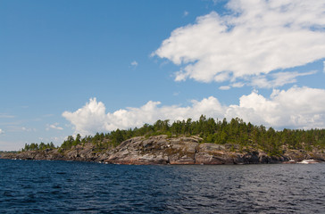 Naklejka premium Karelia Valaam Island.