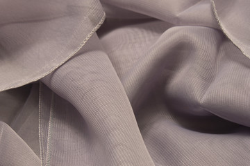 This is a photograph of Gray Polyester fabric