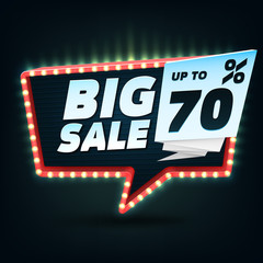 Big Sale Banner. Big Sale Banner Template