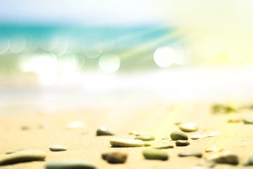 Natural blurred background of water with effect bokeah, design, effects, toning  