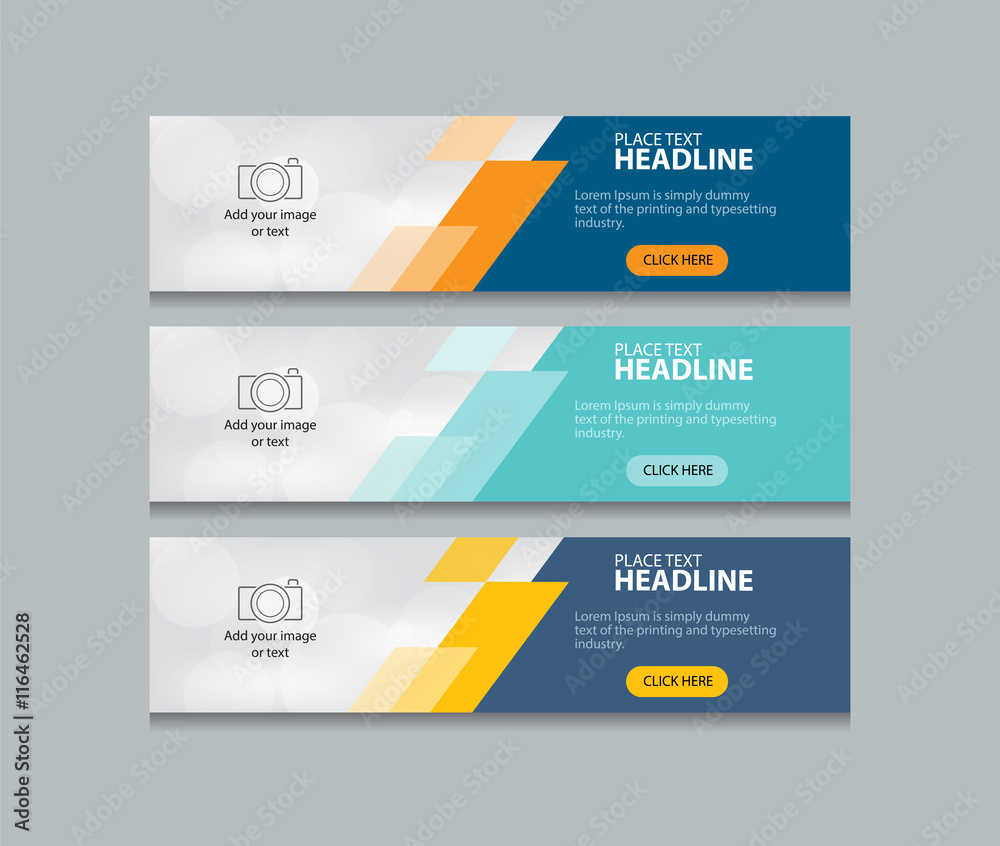 Aufkleber abstract web banner design template