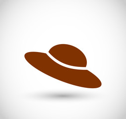 Female hat vector icon