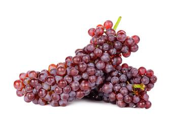 Red grape isolated on over white background
