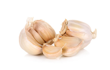 Garlic isolated on the white background