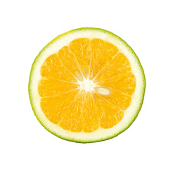 Citrus sinensis isolated on the white background