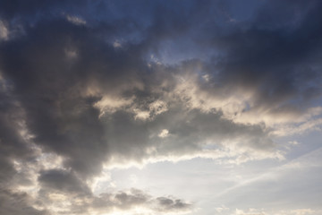Naklejka na ściany i meble photographed the sky with clouds