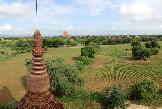 Pagodas view from the buledi pagoda