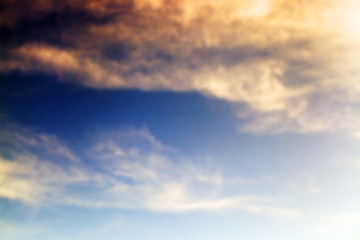 the sky during sunset