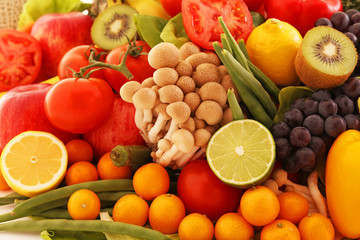 新鮮な野菜と果物