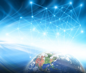 Best Internet Concept of global business from concepts series. Elements of this image furnished by NASA