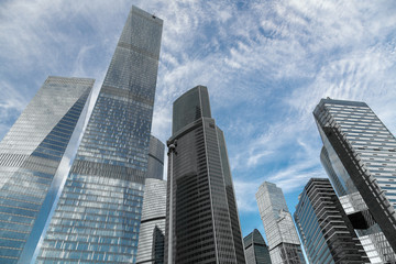 Fototapeta na wymiar Moscow skyscrapers.