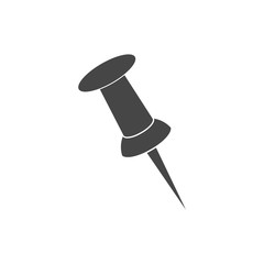 Pushpin Icon Vector, Vector push pin icon