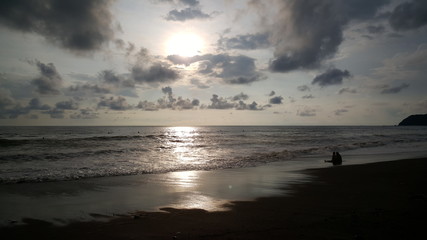 Two people at the beach