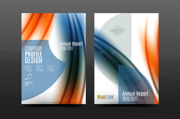 A4 size annual report business flyer cover