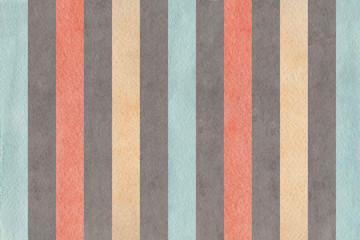 Fototapeta premium Watercolor gray, pink, beige and blue striped background.