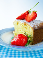 cake on a white background