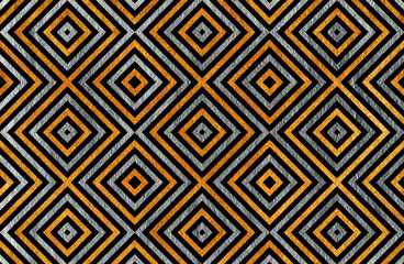 Geometrical silver pattern.