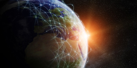 Global network and data exchange over the world