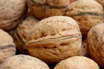 Walnuts closeup