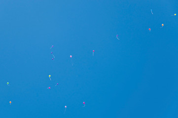 Balloons in the sky