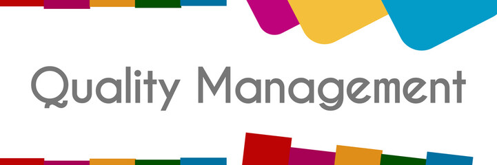 Quality Management Colorful Abstract Shapes 