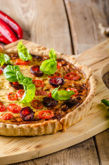 Homemade quiche delicious