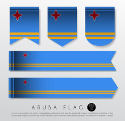 Fototapeta premium Set Of World Flag Ribbon Template : Vector Illustration