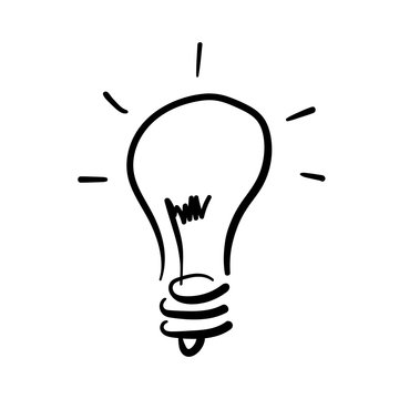 light bulb black icon vector