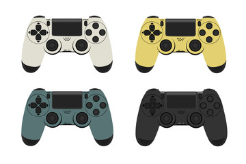 Gamepad for game console.The joystick for the console.The controller in the vector.Joystick vector illustration. © begun1983