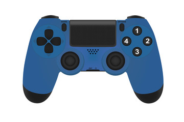 Game joystick in vector.Gamepad for the game console in vector. © begun1983