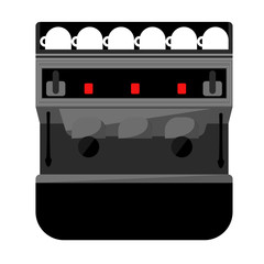 Coffee machine flat style
