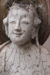Obraz premium Close-ups statue the face Chinese Stone Doll.