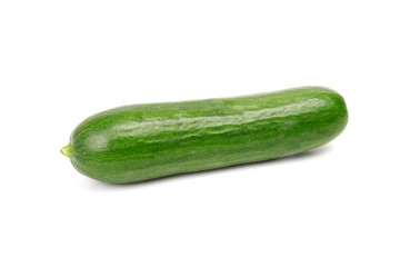 One ripe green cucumber