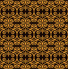 Antique seamless background image of primitive aboriginal spiral round cross leaf