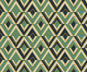 Antique seamless background image of triangle geometry golden line
