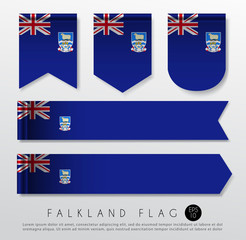 Obraz na płótnie Canvas Set Of World Flag Ribbon Template : Vector Illustration