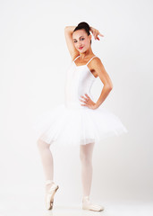 Naklejka premium Ballerina performing a dance 