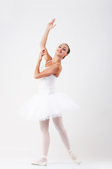 Fototapeta na wymiar Ballerina performing a dance 