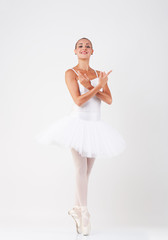 Naklejka premium Ballerina performing a dance 