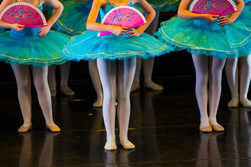 Dancers during ballet performances.Legs only. © ververidis